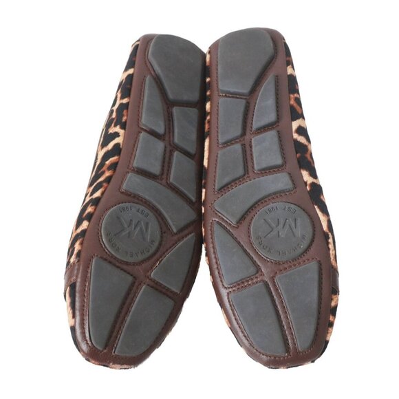 Michael Kors Leopard Print Calf Hair Moccasin Shoes Size 8.5 - Picture 3 of 9